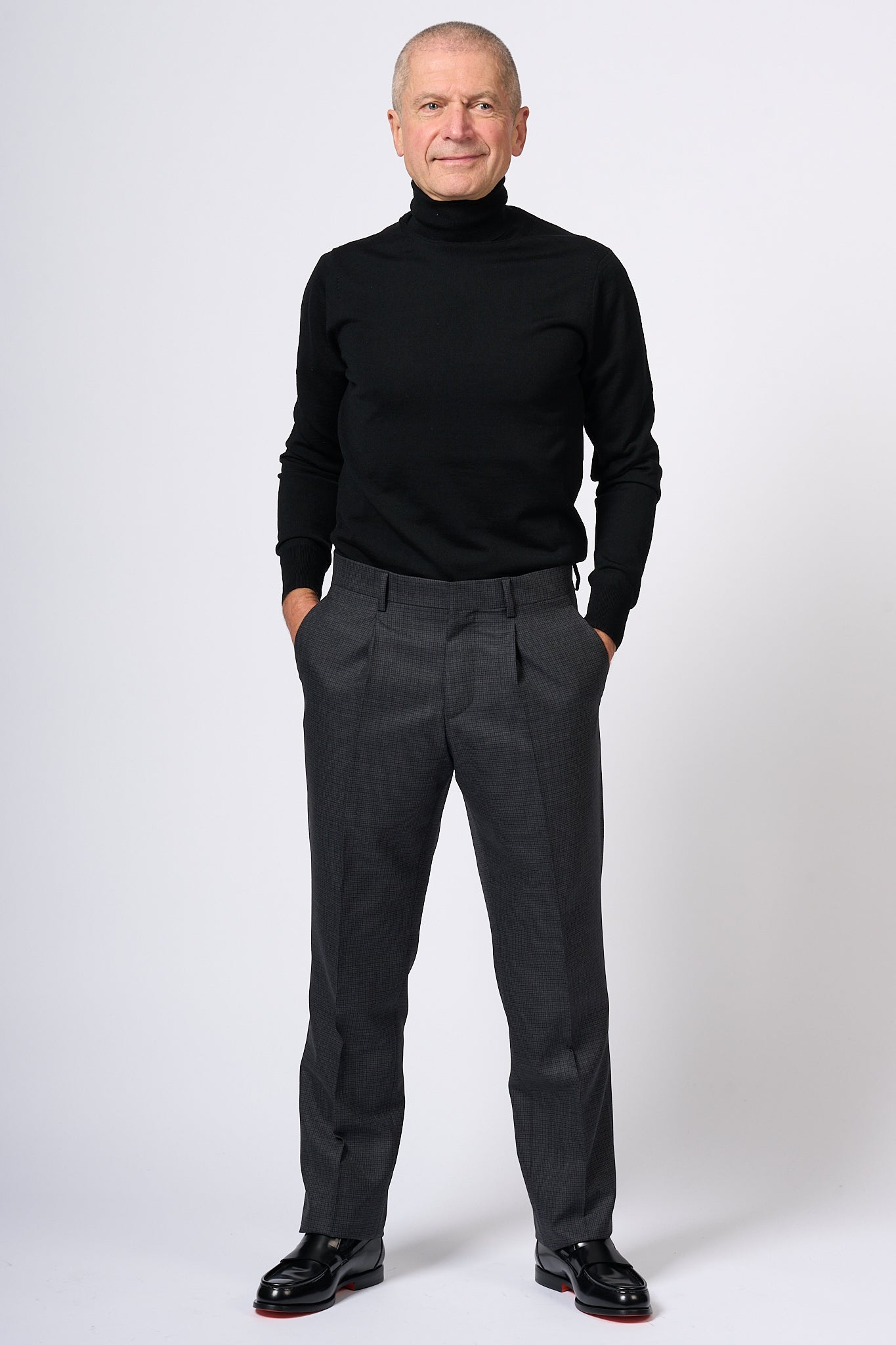 Hosio Extrafine Turtleneck Black Men-4