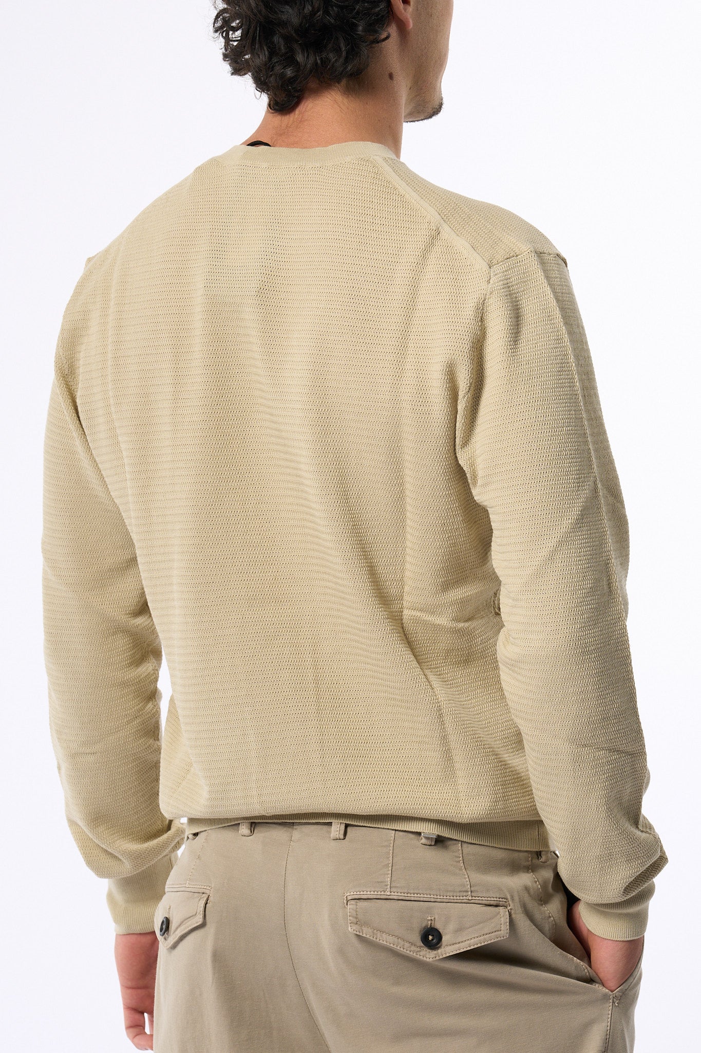 Hosio Girocollo Beige Uomo-7