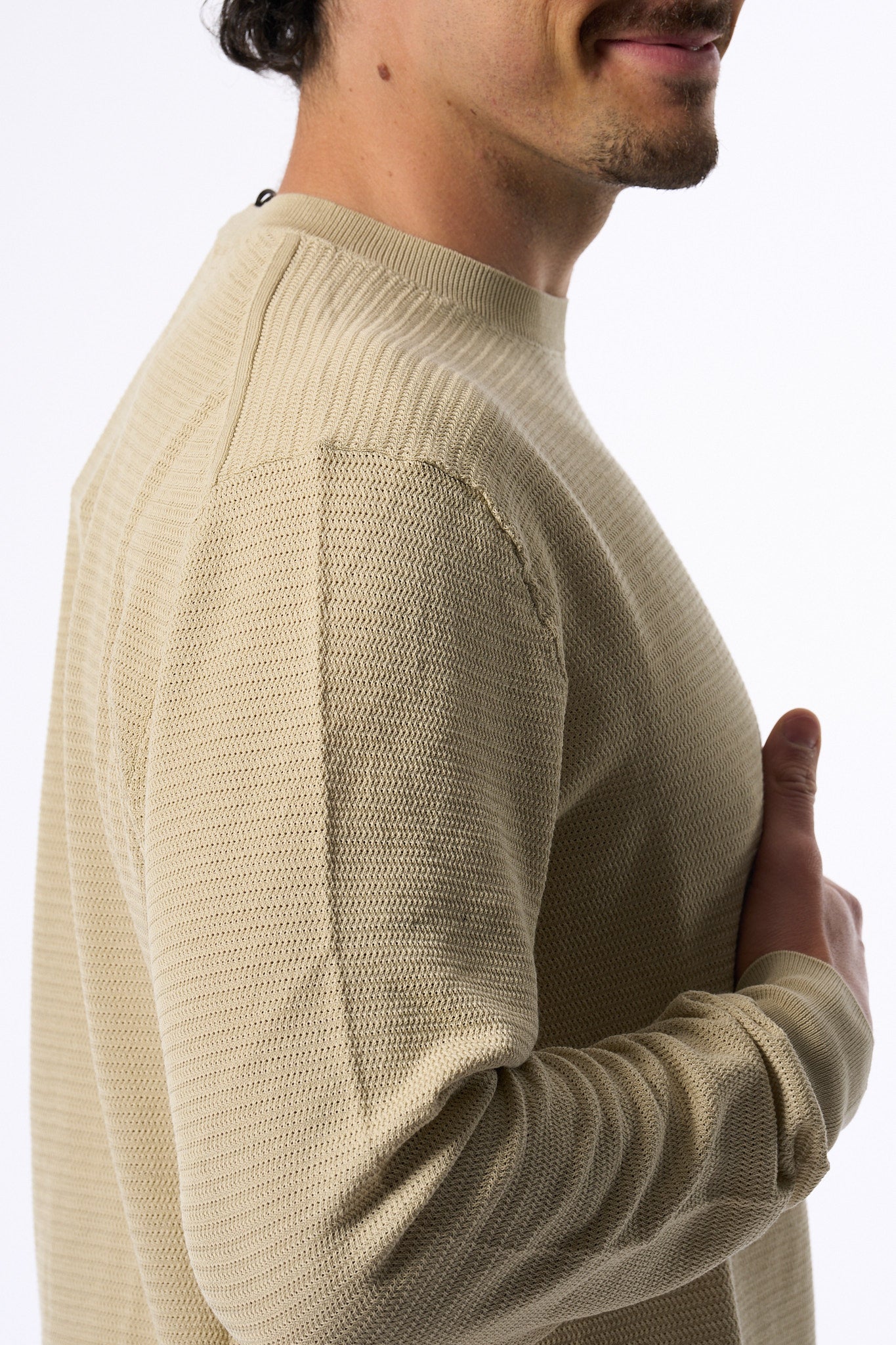 Hosio Girocollo Beige Uomo-1