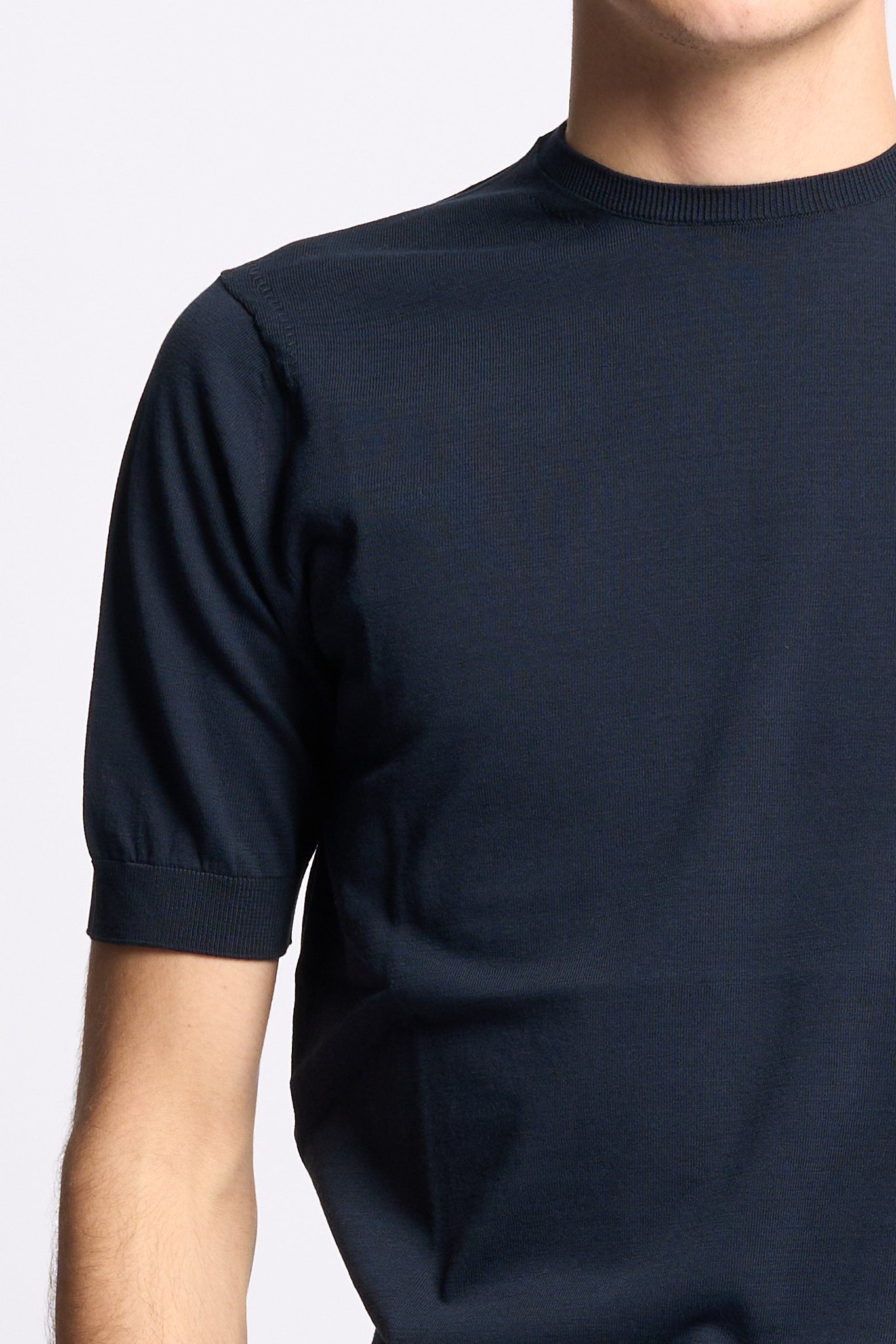 Hosio Maglia Manica Corta Blu scuro Uomo-5
