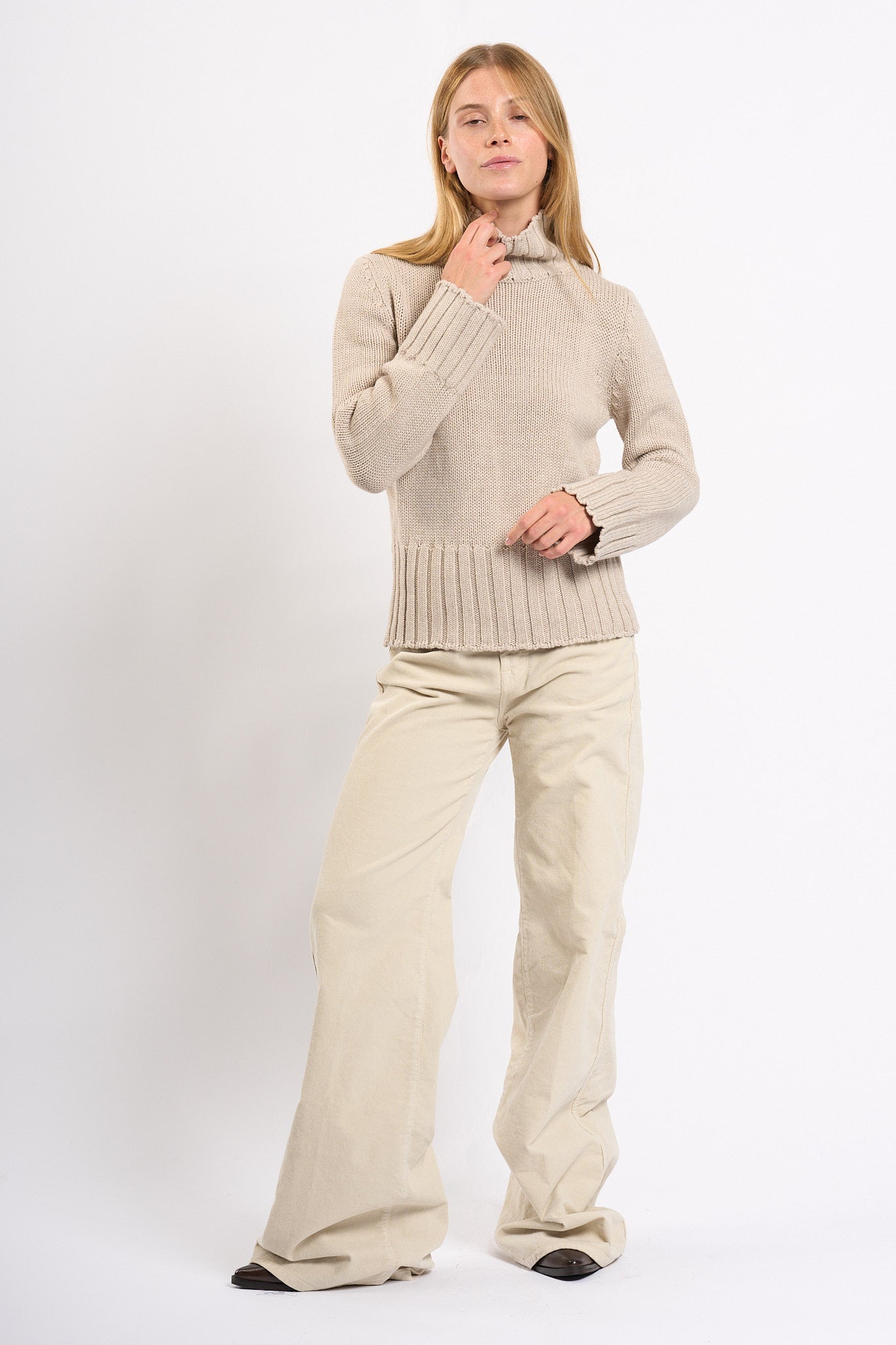 Intrecci Milano Dolcevita Naturale Donna-4