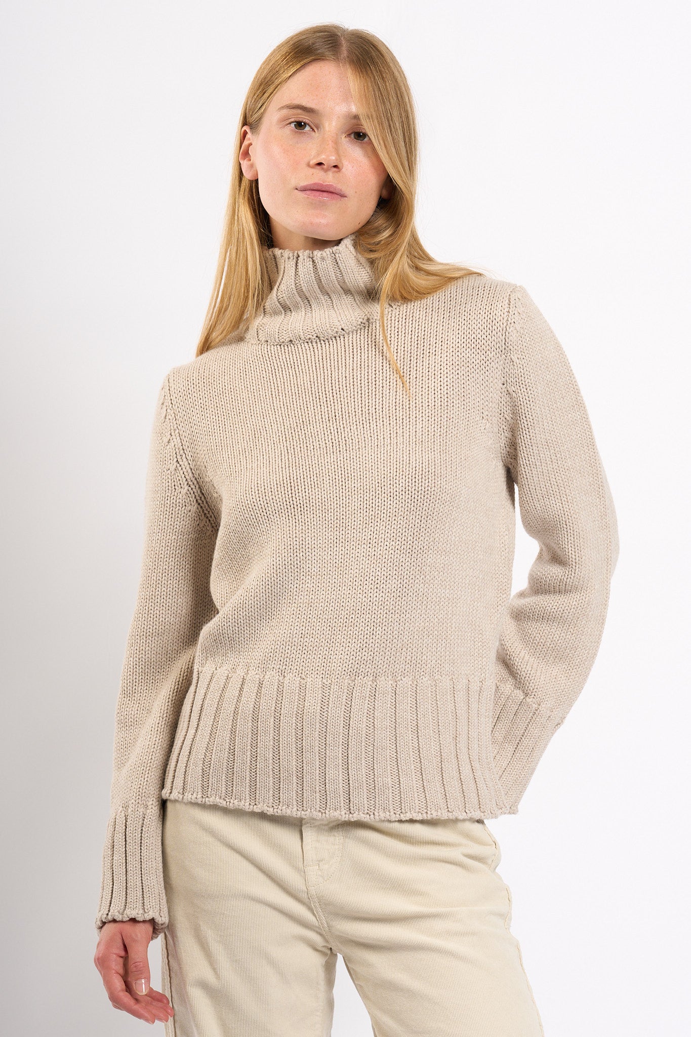 Intrecci Milano Dolcevita Naturale Donna-3
