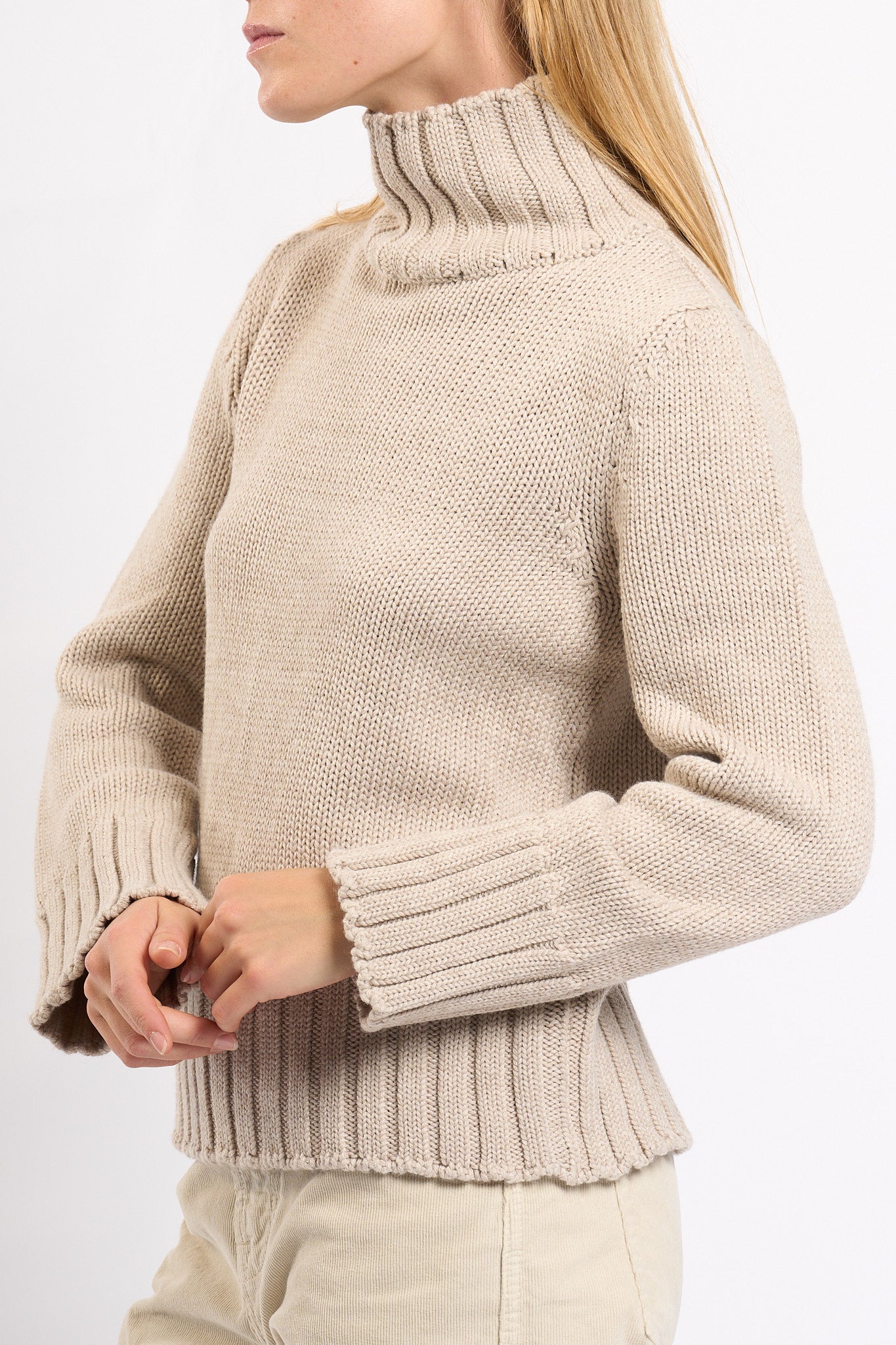 Intrecci Milano Dolcevita Naturale Donna-5