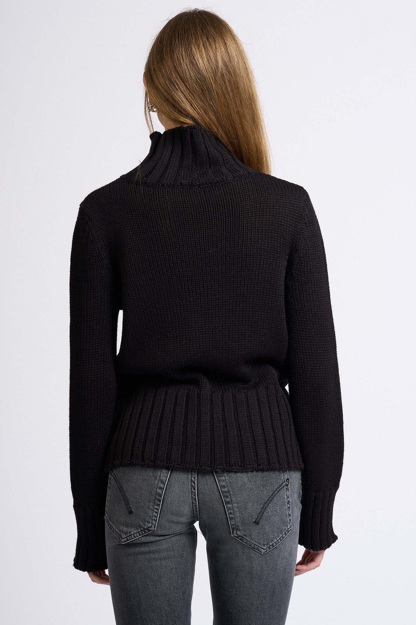 Intrecci Milano Dolcevita Nero Donna-6