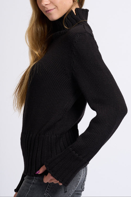 Intrecci Milano Dolcevita Nero Donna