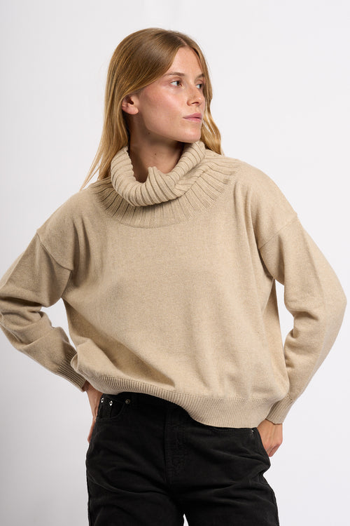 Intrecci Milano Maglia Seta Cashmere Naturale Donna