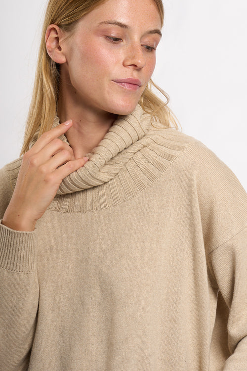 Intrecci Milano Maglia Seta Cashmere Naturale Donna-2