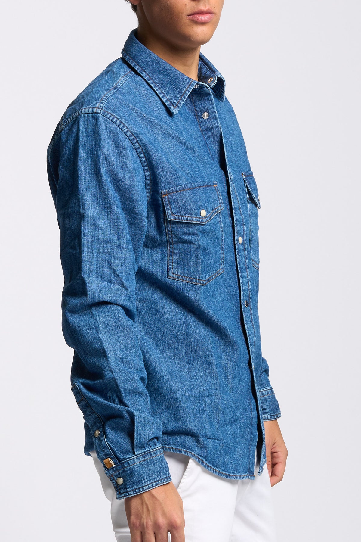 Jacob Cohen Men's Lightweight Denim Shirt-2