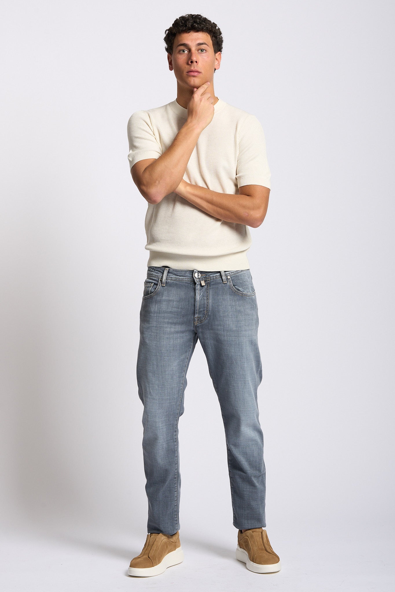 Jacob Cohen Jeans NICK SLIM Grigio Uomo-3