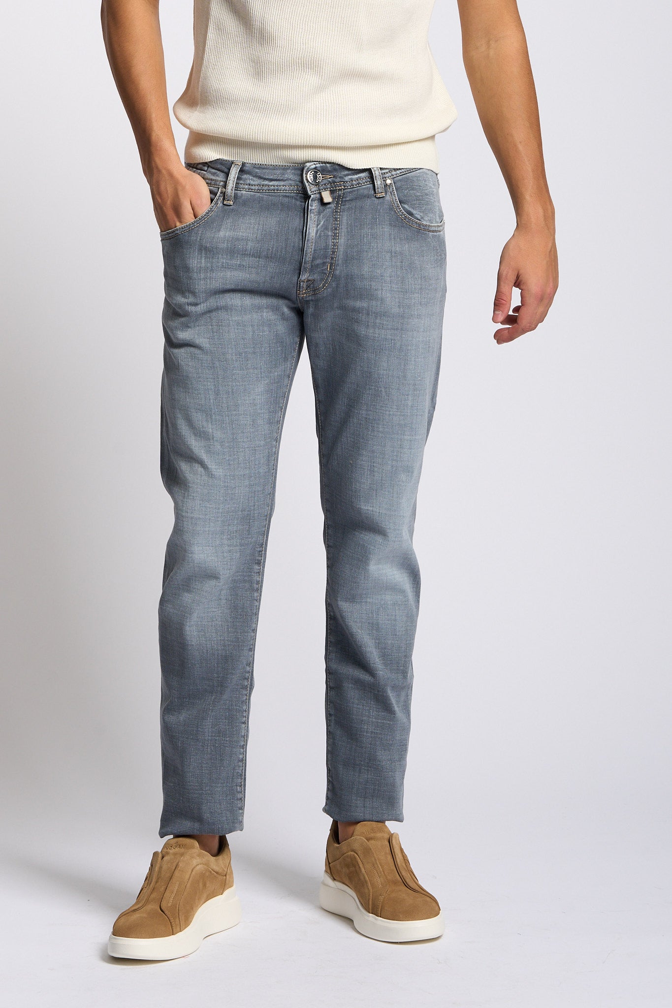 Jacob Cohen Jeans NICK SLIM Grigio Uomo-1