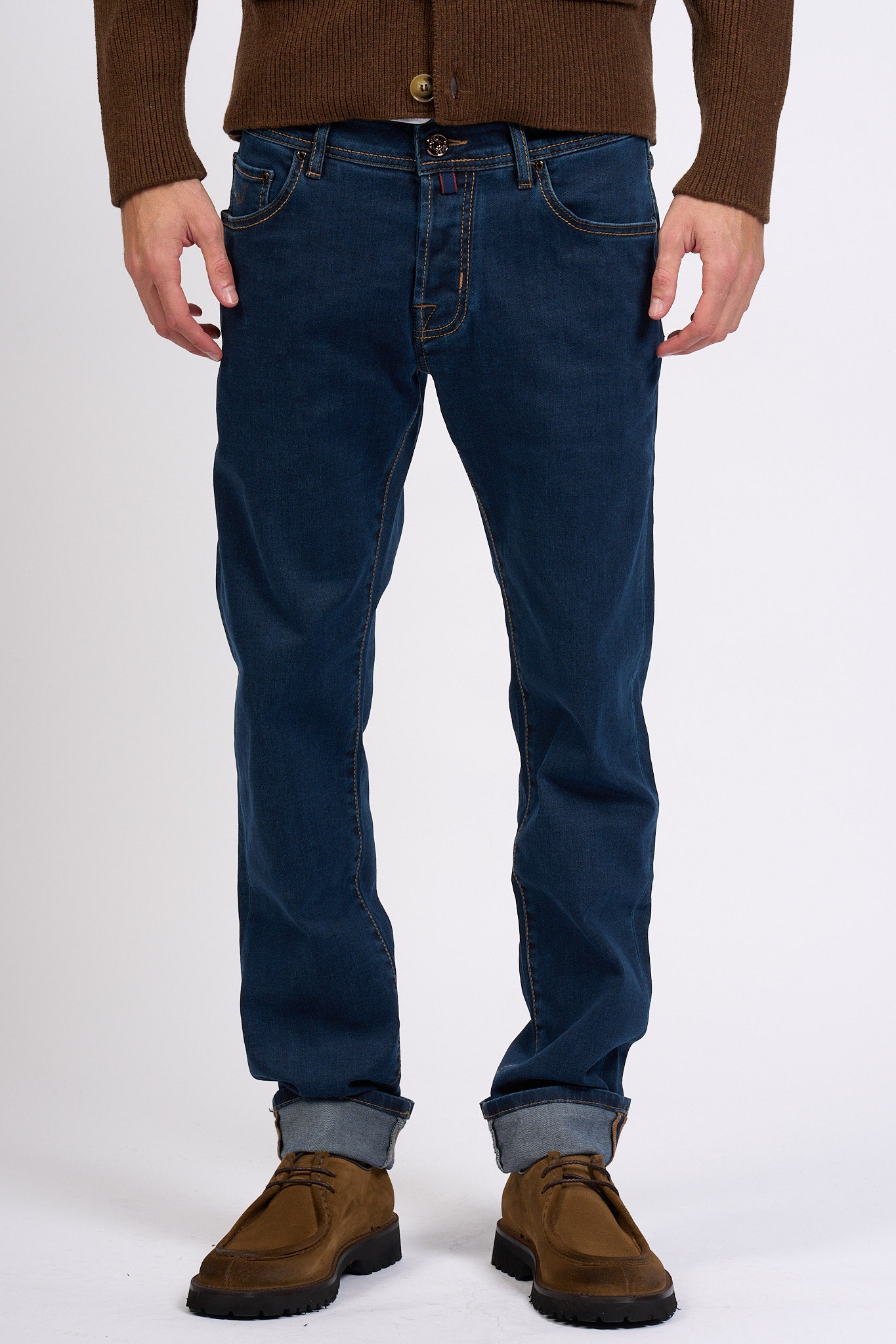 Jacob Cohen Jeans Nick Rinse Blu Scuro Uomo-7