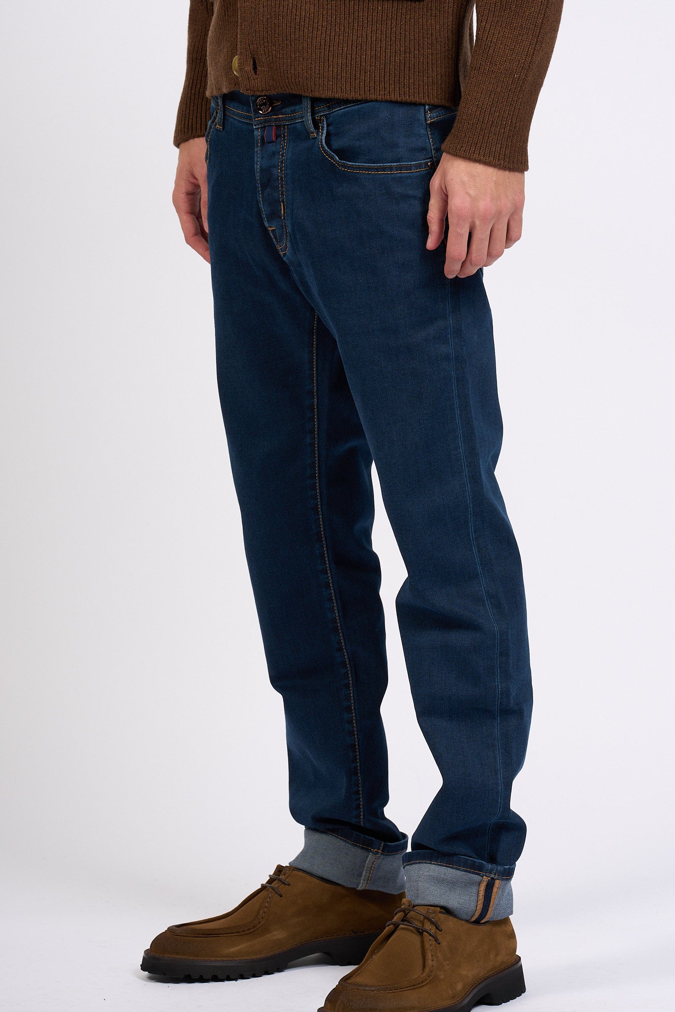 Jacob Cohen Jeans Nick Rinse Blu Scuro Uomo-4