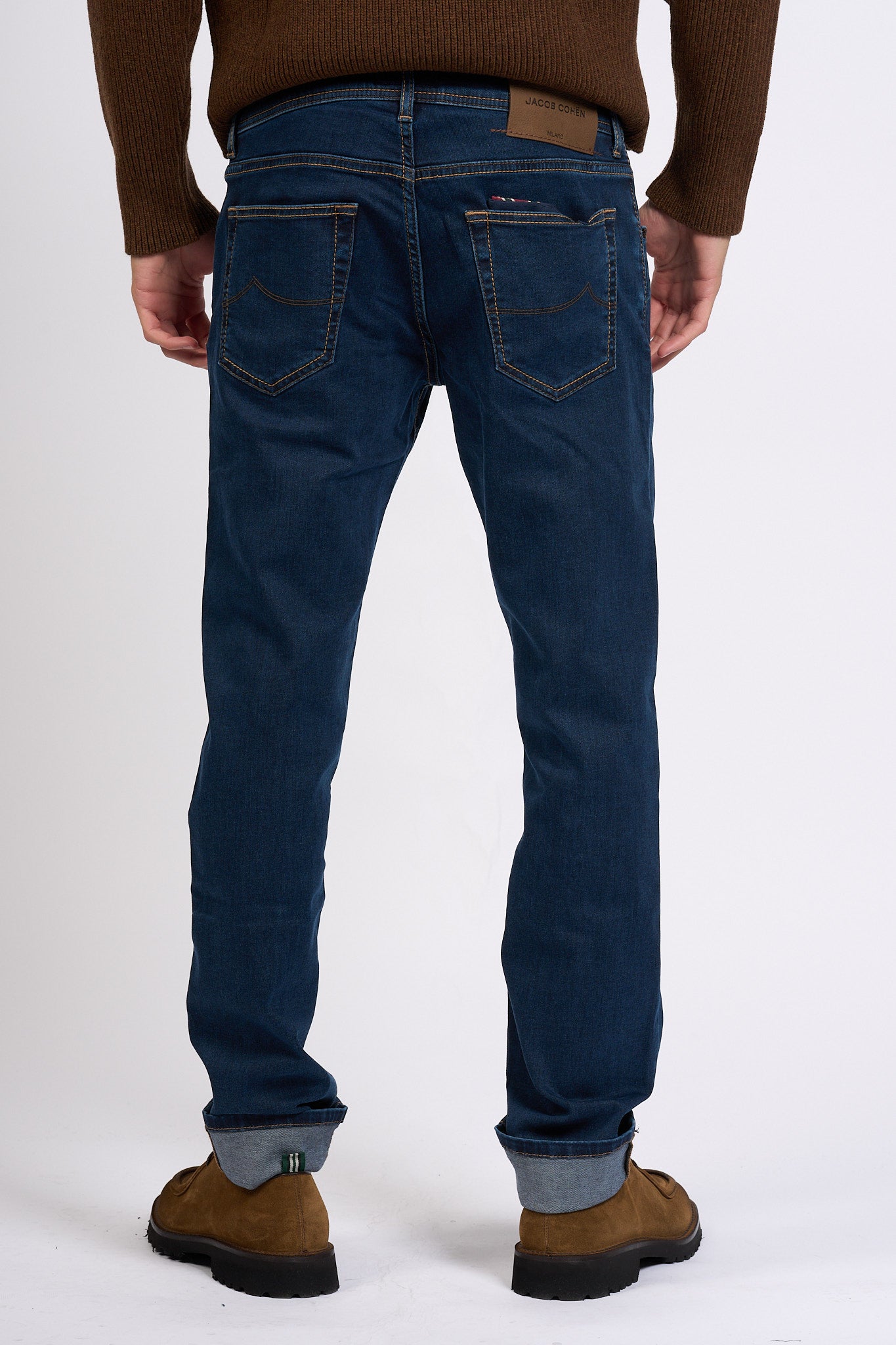 Jacob Cohen Jeans Nick Rinse Blu Scuro Uomo-5