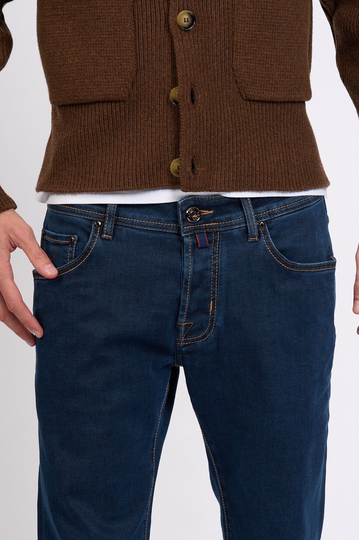 Jacob Cohen Jeans Nick Rinse Blu Scuro Uomo-6