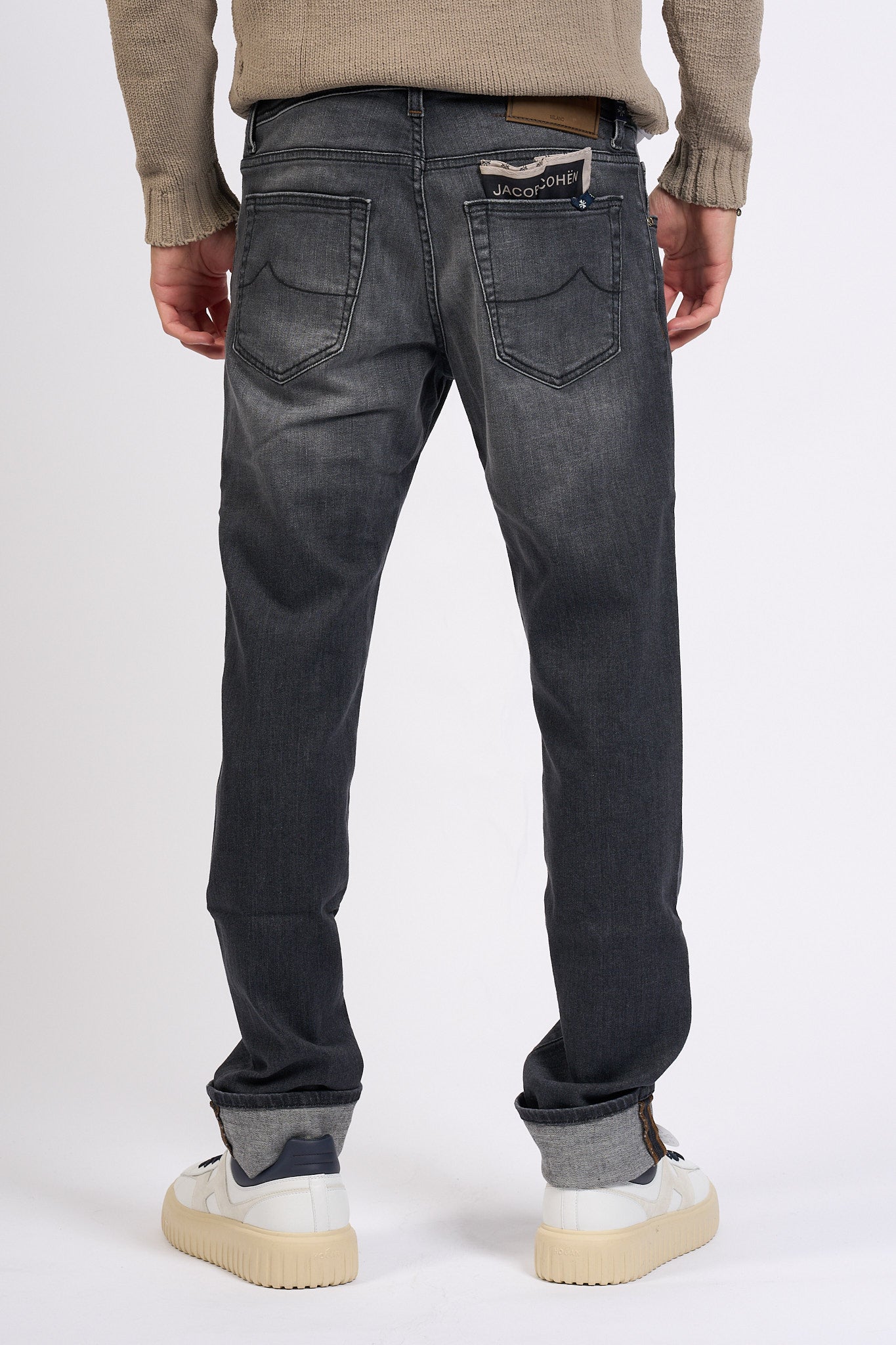 Jacob Cohen Jeans Nick Vintage Nero Uomo-6