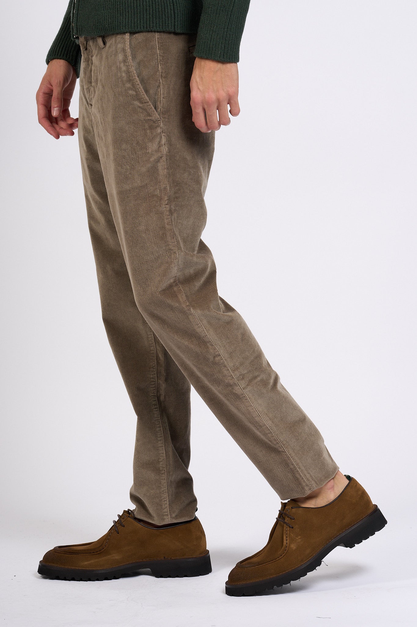 Jacob Cohen Pantalone Bobby Velluto Tortora Uomo-5