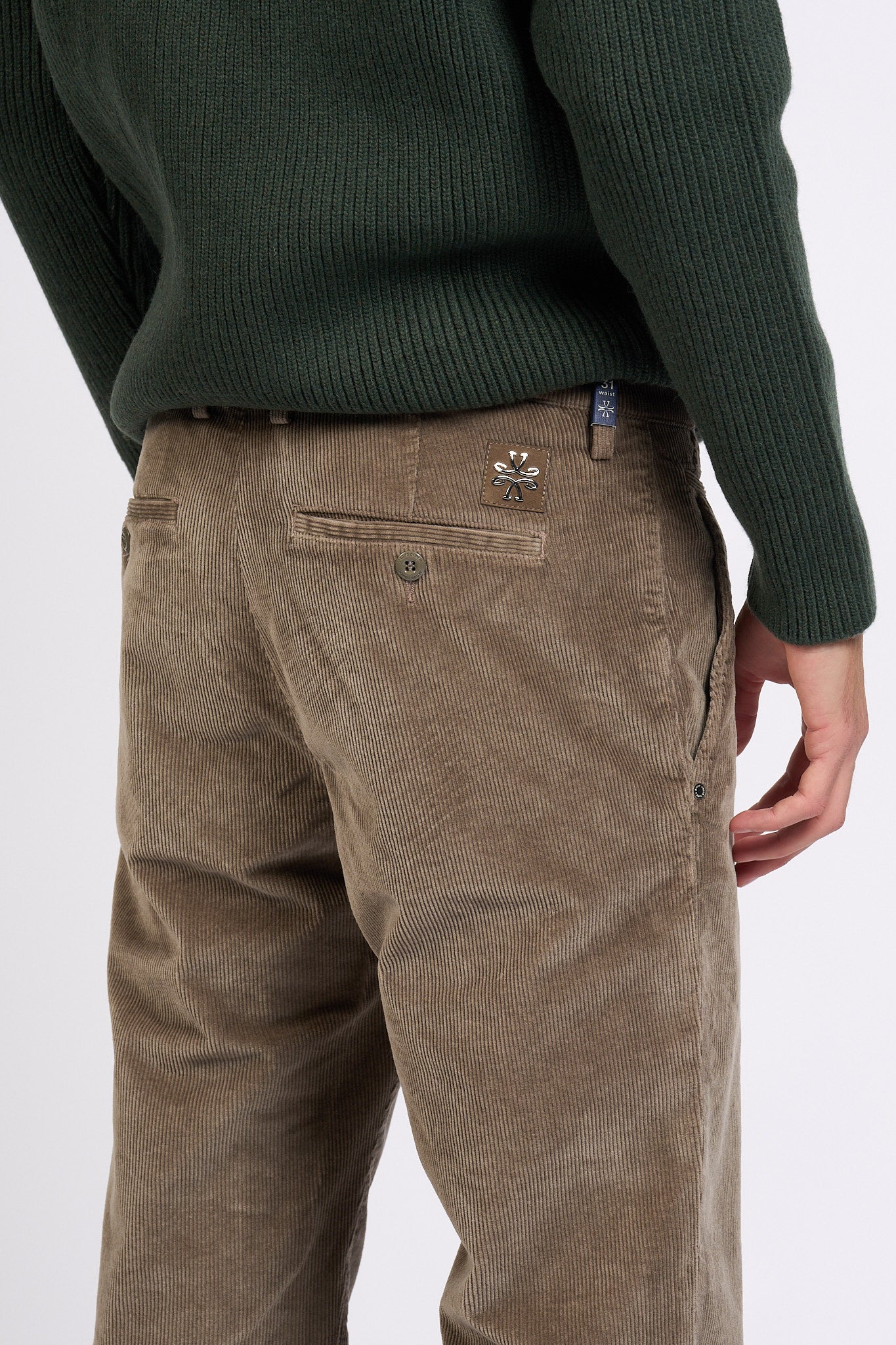 Jacob Cohen Pantalone Bobby Velluto Tortora Uomo-2