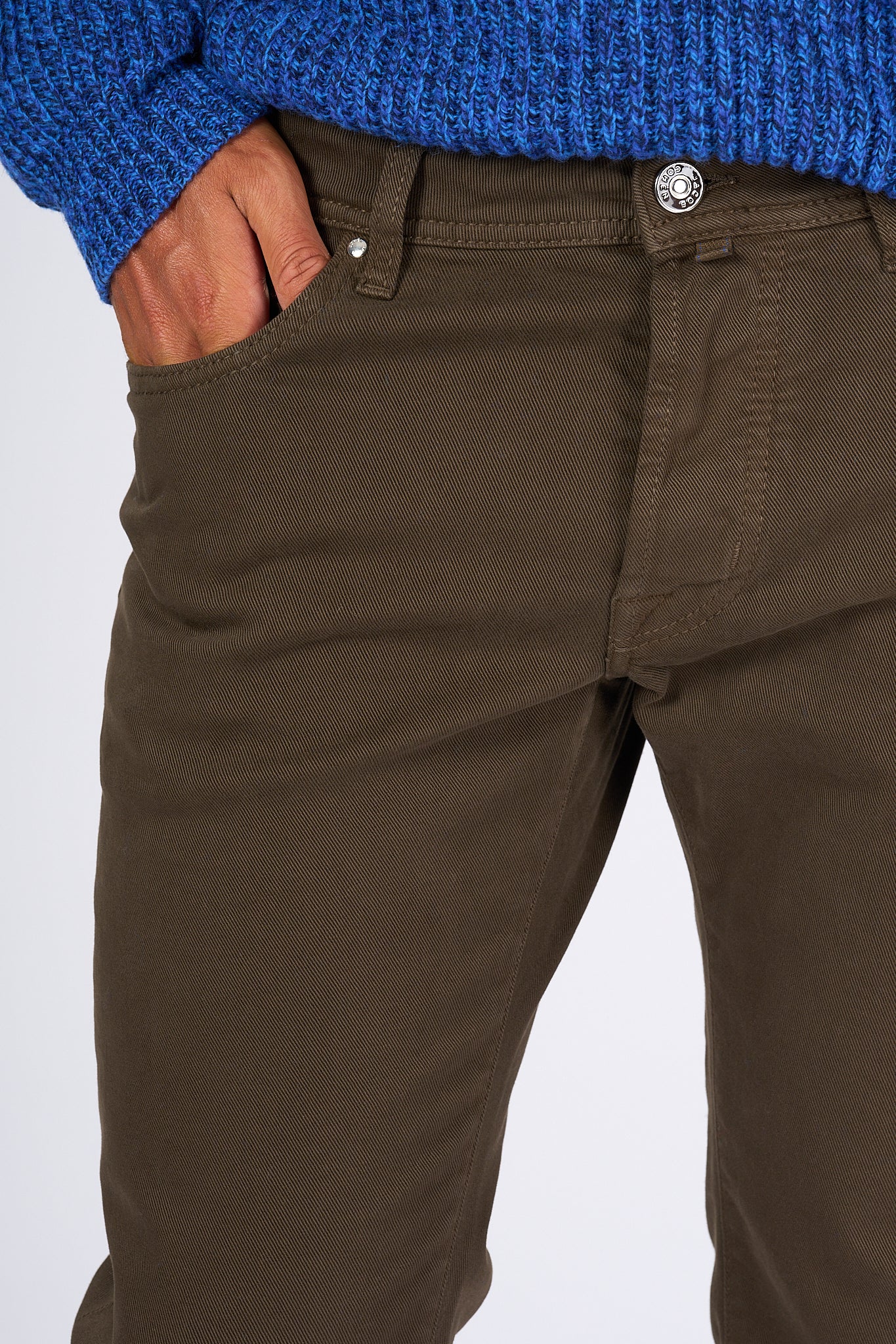 Jacob Cohen Men's Brown Drill Pants-1