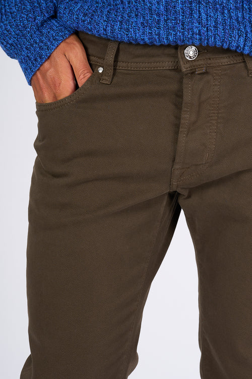 Jacob Cohen Men's Brown Drill Pants
