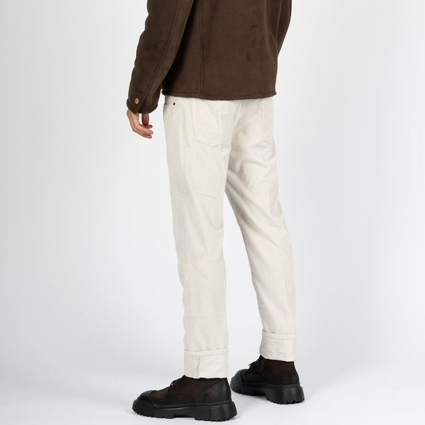 Jacob Cohen Men's White Velvet Trousers-2