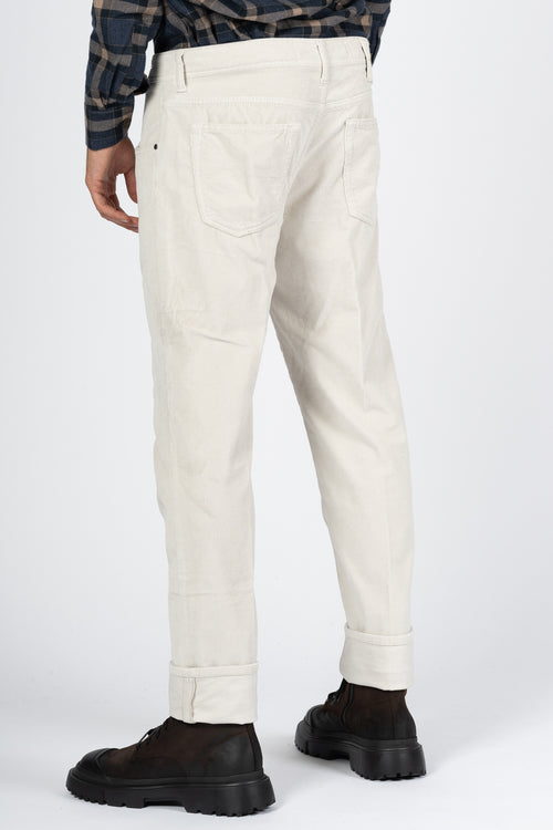 Jacob Cohen Men's White Velvet Trousers-2