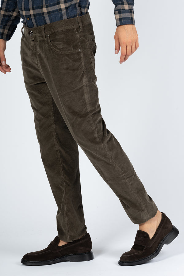 Jacob Cohen Men's Brown Velvet Trousers-2