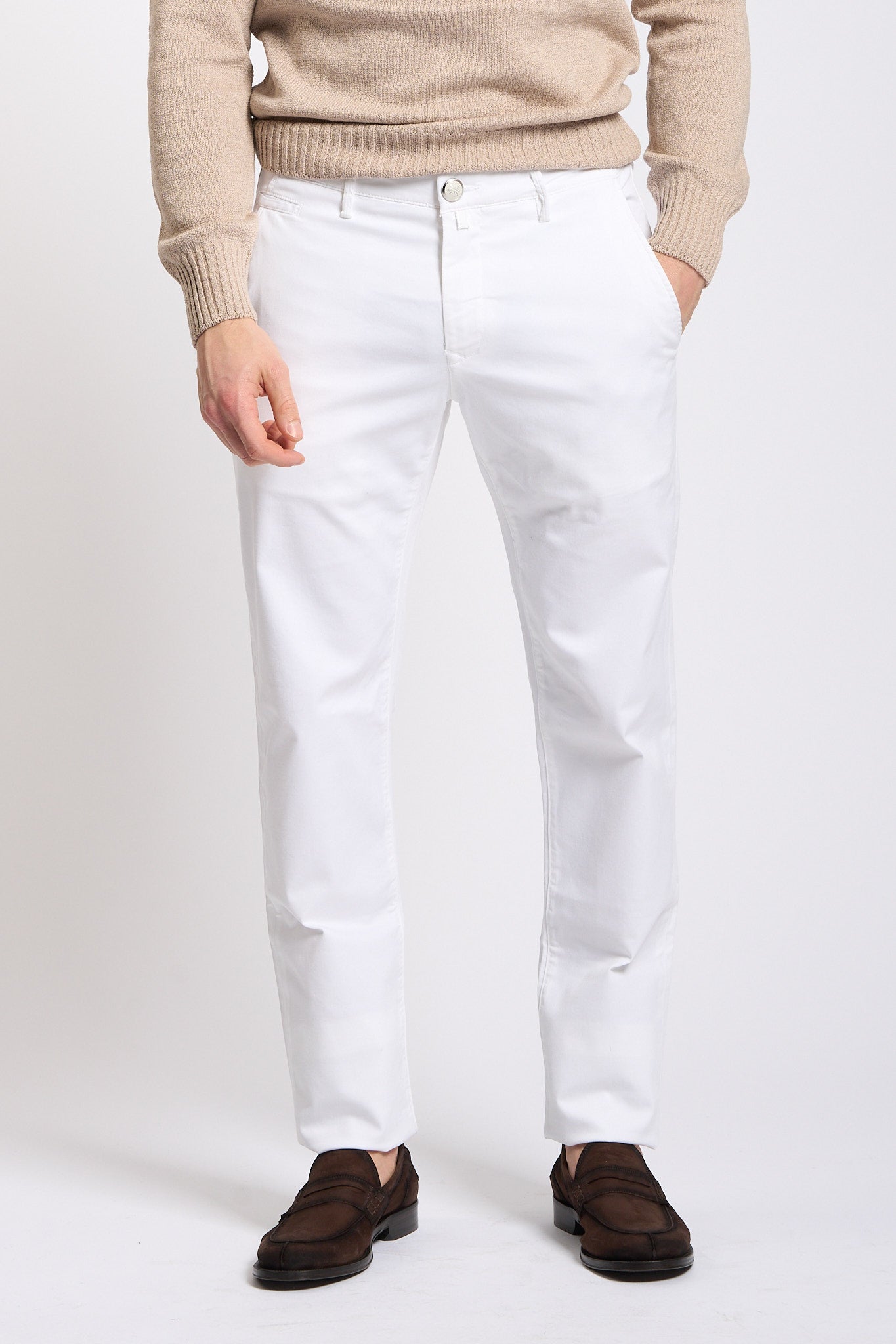 Jacob Cohen Pantalone Bobby Slim Bianco Uomo-1