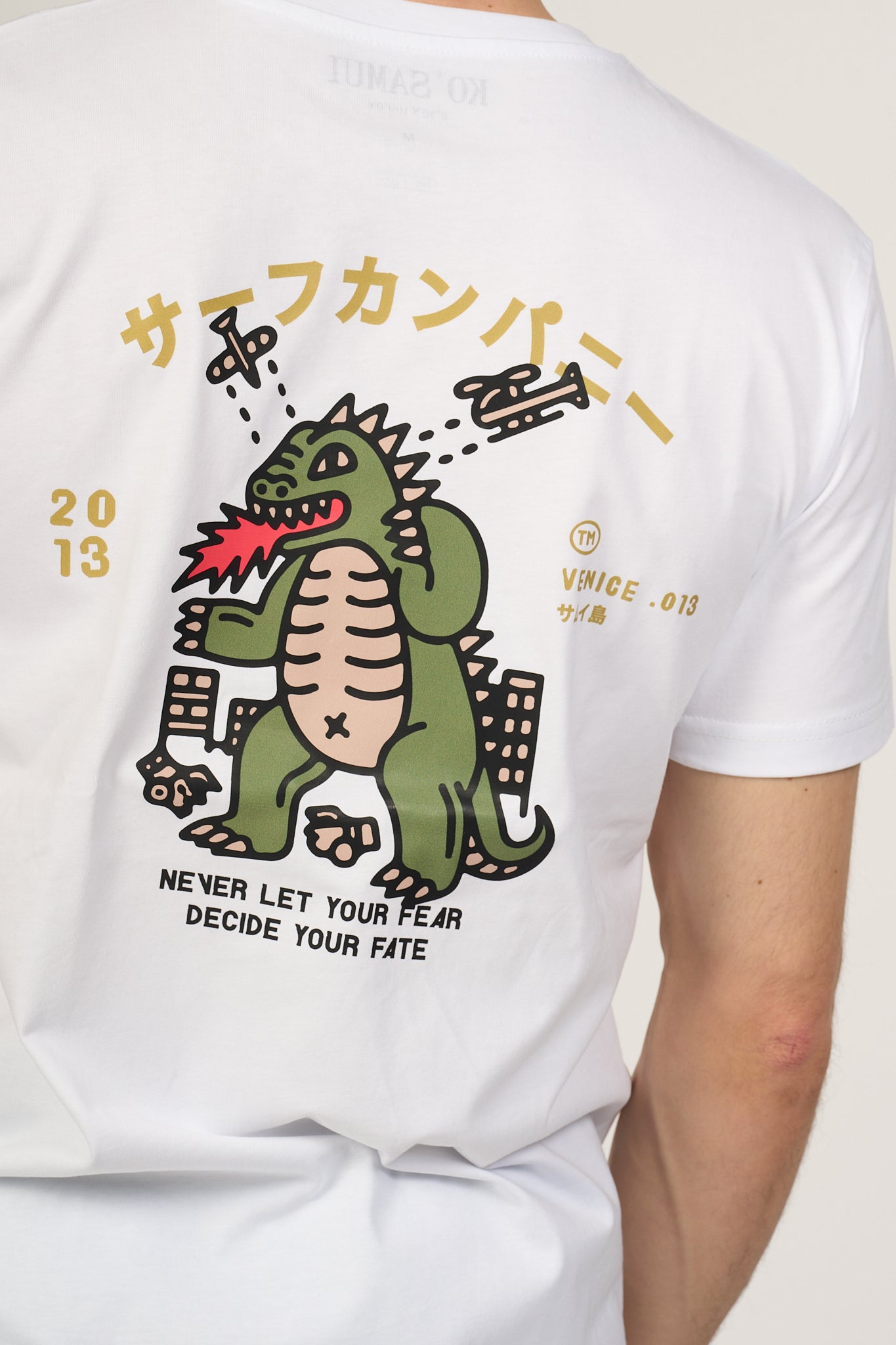 Ko Samui T-shirt Fear Bianco Uomo-3