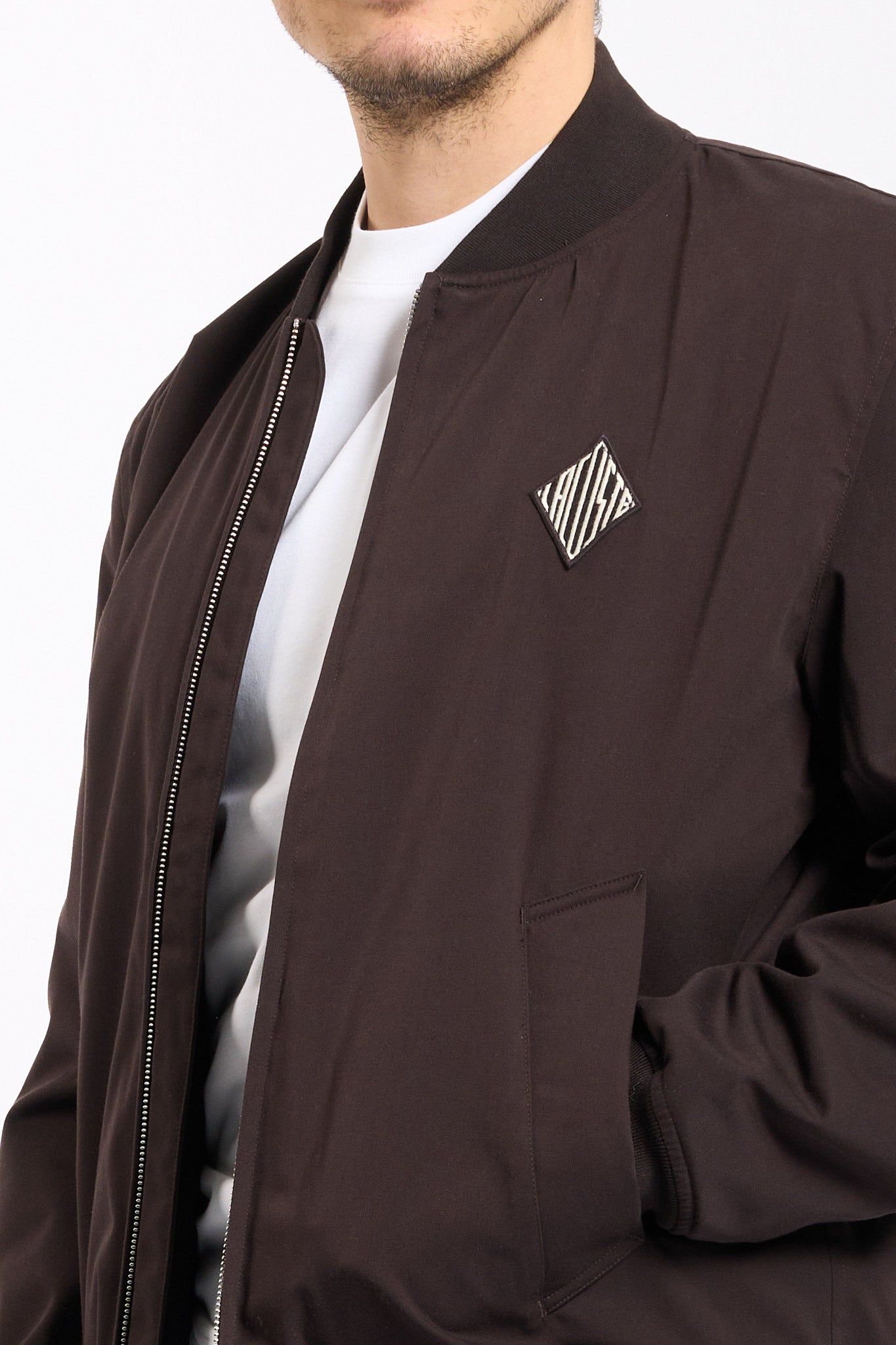 Lacoste Bomber Marrone Uomo-3