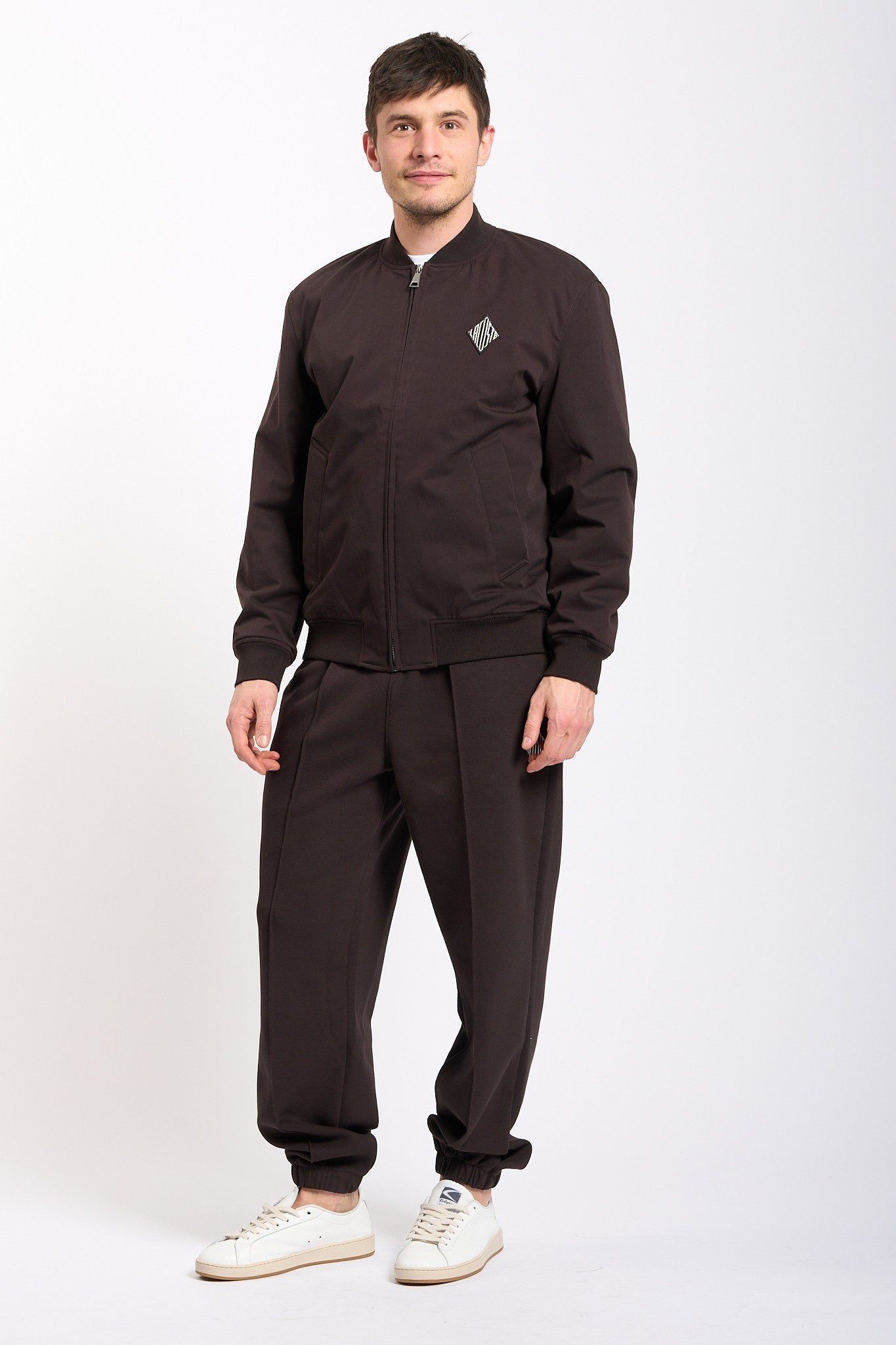 Lacoste Bomber Marrone Uomo-5