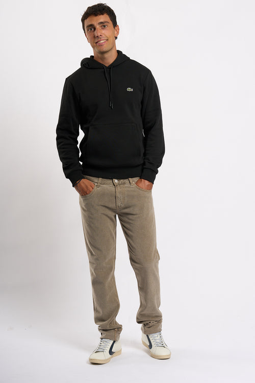 Lacoste Felpa Cappuccio Nero Uomo-2