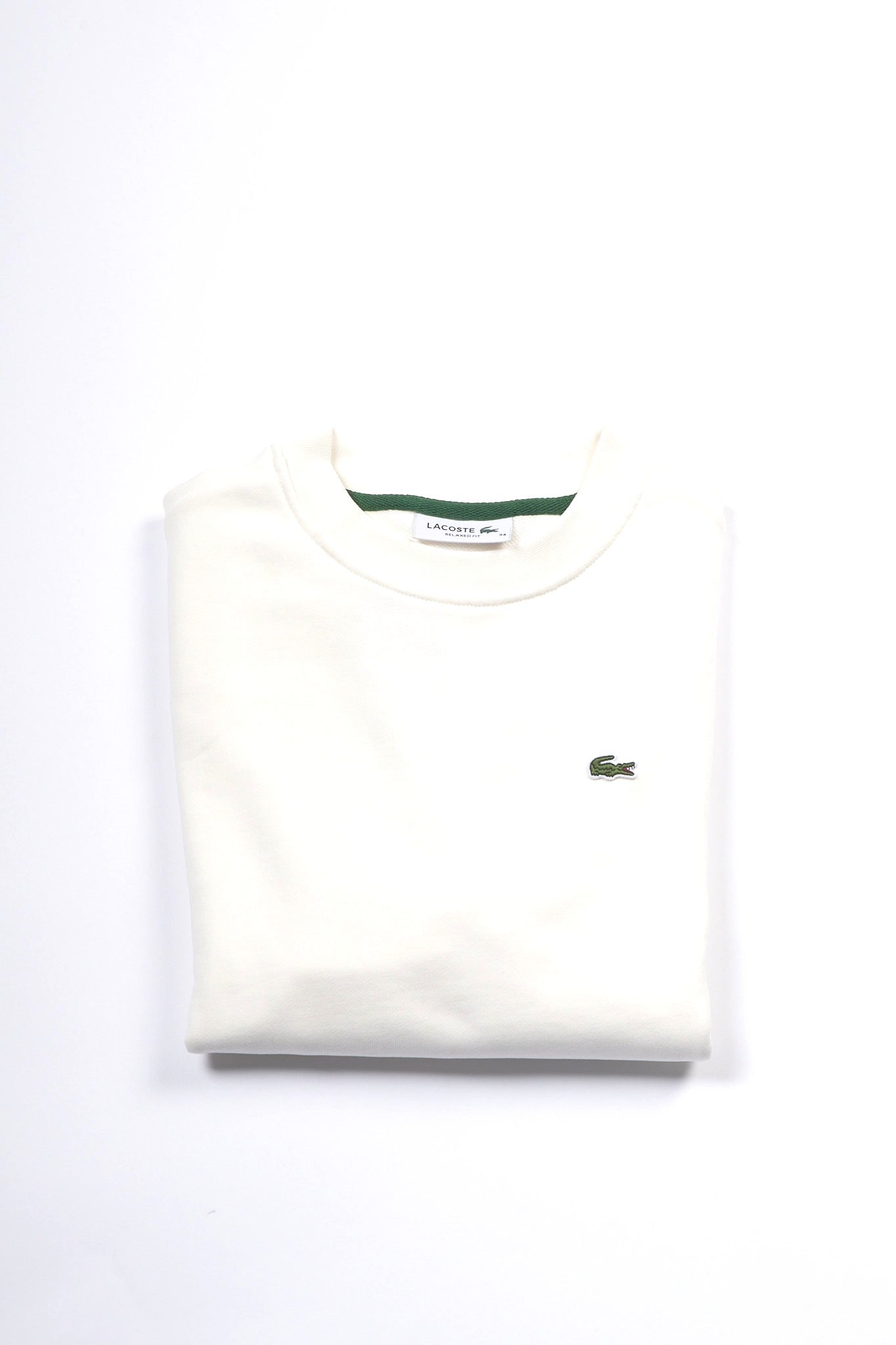 Lacoste Felpa Girocollo Bianco Donna-2