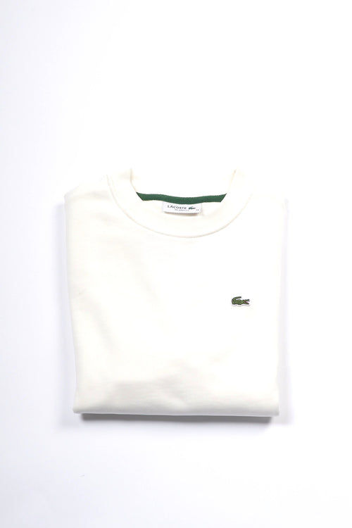 Lacoste Felpa Girocollo Bianco Donna-2