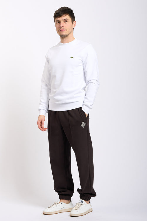 Lacoste Felpa Girocollo Bianco Uomo-2