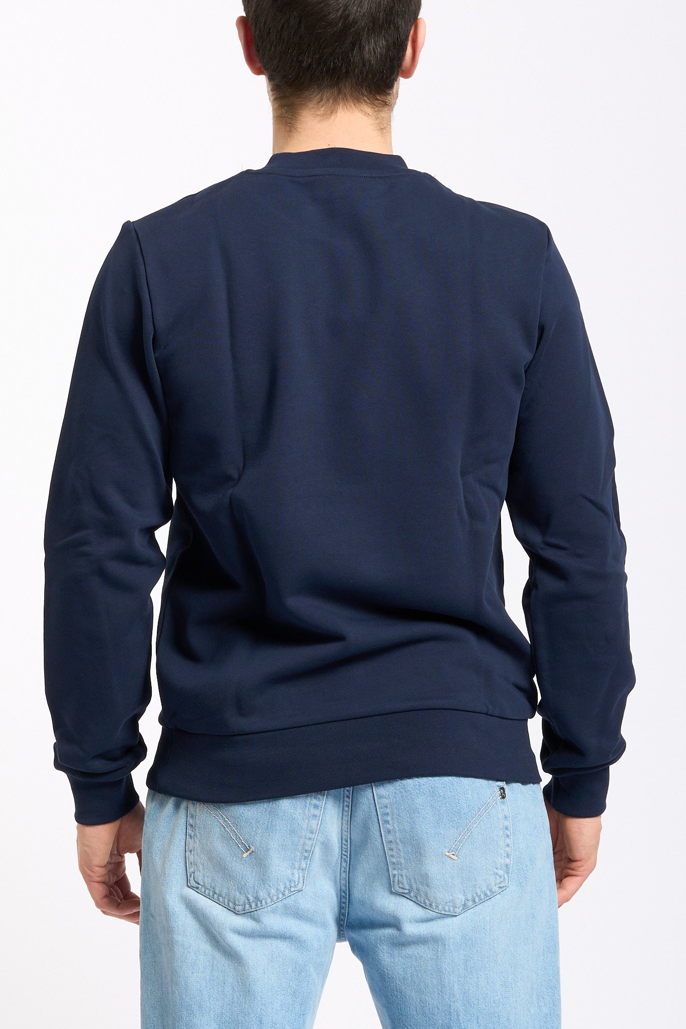 Lacoste Felpa Girocollo Blu Uomo-4