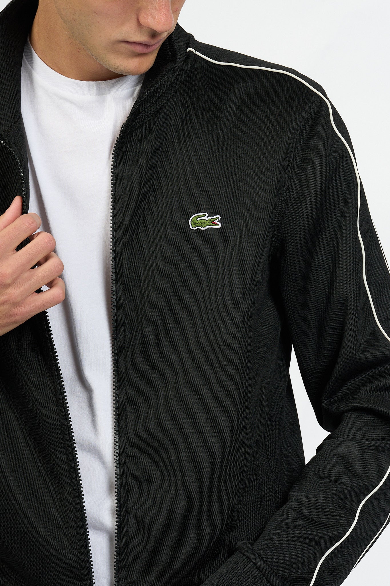 Lacoste Felpa Tuta Full Zip Nero Uomo-2