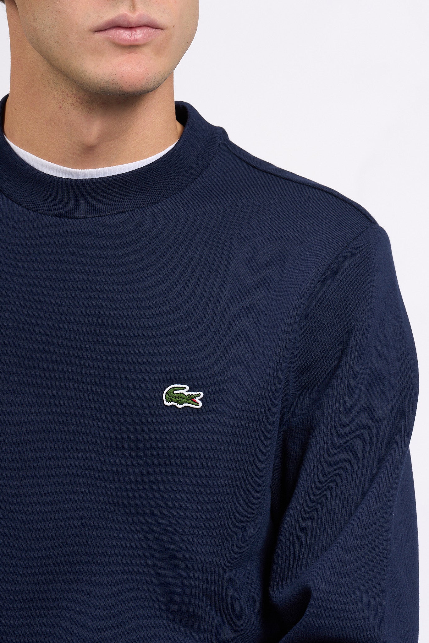 Lacoste Felpa in Pile Blu Uomo-6