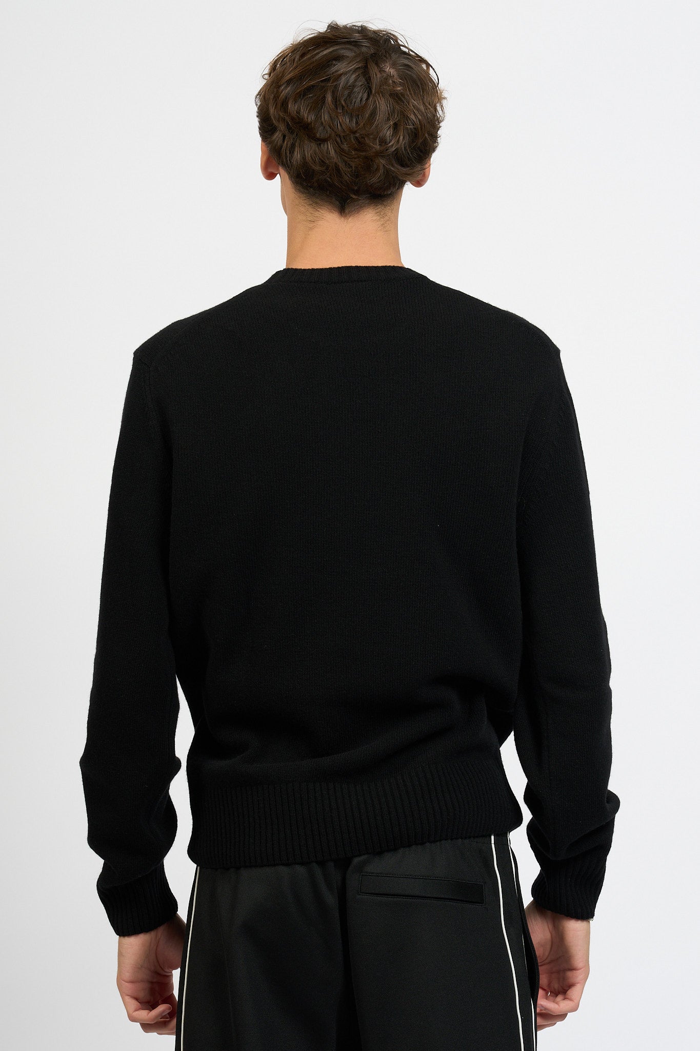 Lacoste Maglione in Lana Nero Uomo-4