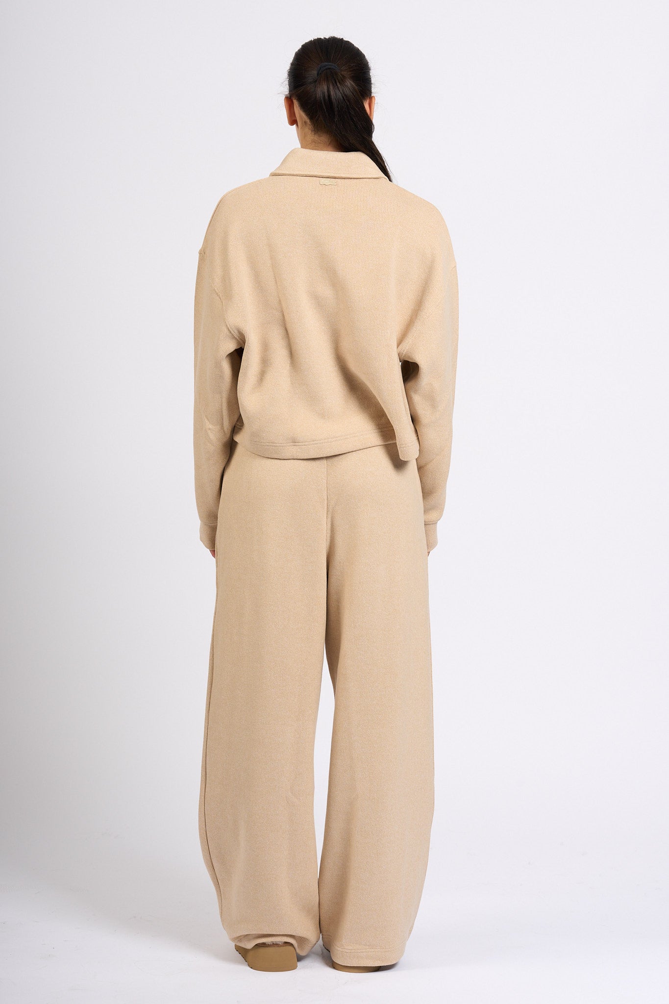 Lacoste Pantalone Ampio Beige Donna-8