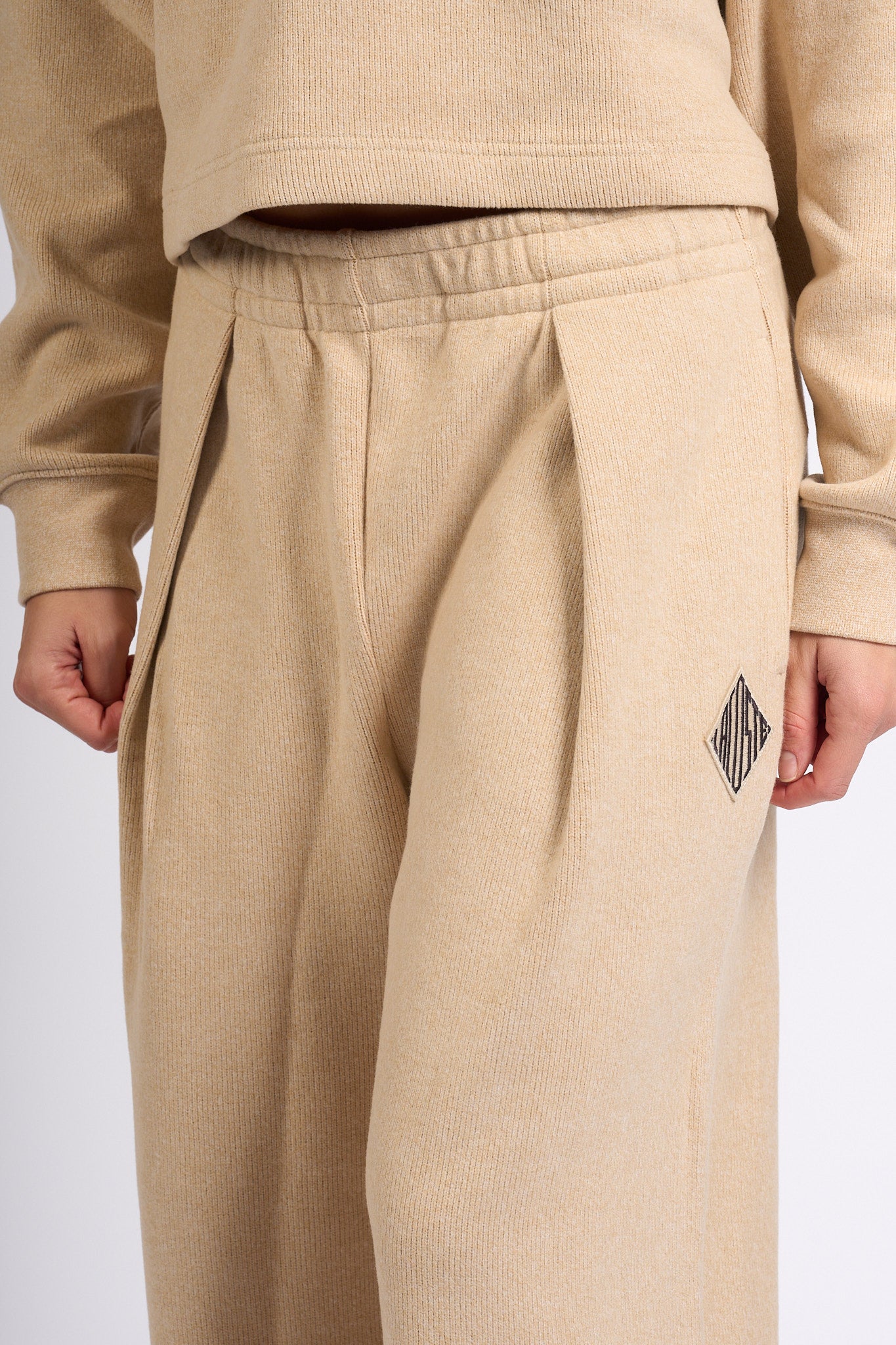 Lacoste Pantalone Ampio Beige Donna-6