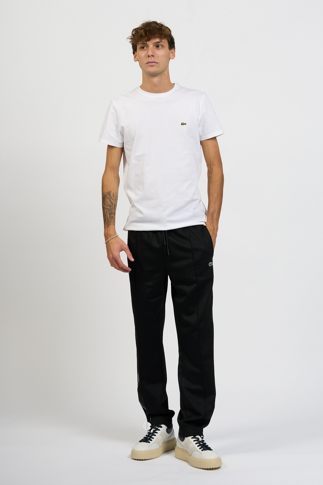 Lacoste Pantaloni Tuta Nero Uomo-7