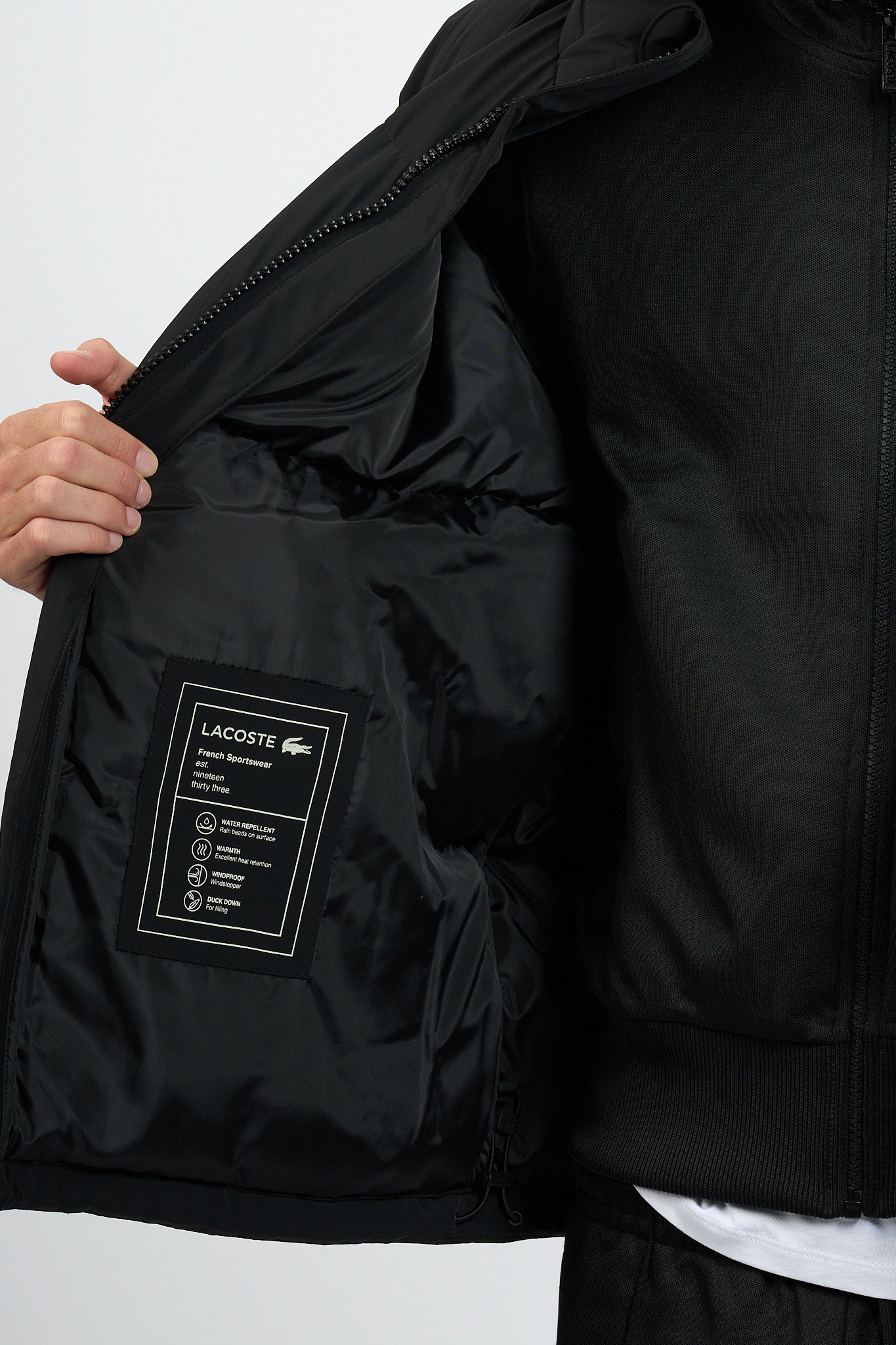 Lacoste Piumino Nero Uomo-6