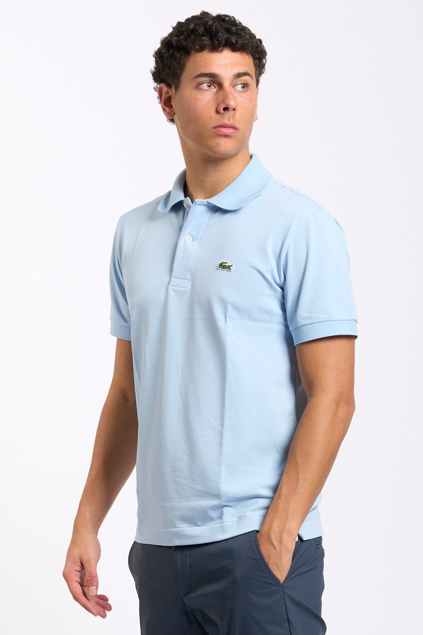 Lacoste Polo Leggera Azzurro Uomo-2