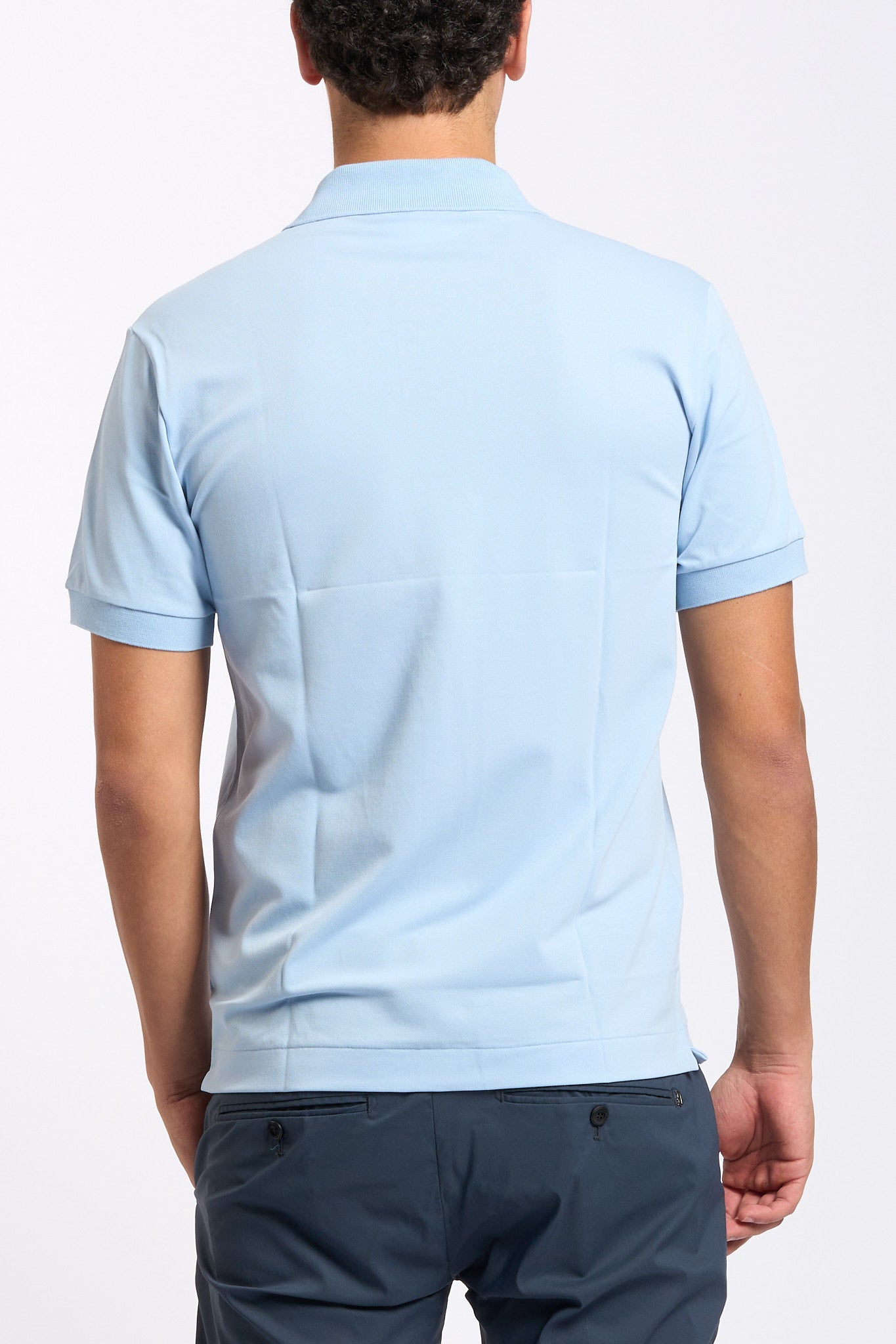 Lacoste Polo Leggera Azzurro Uomo-4