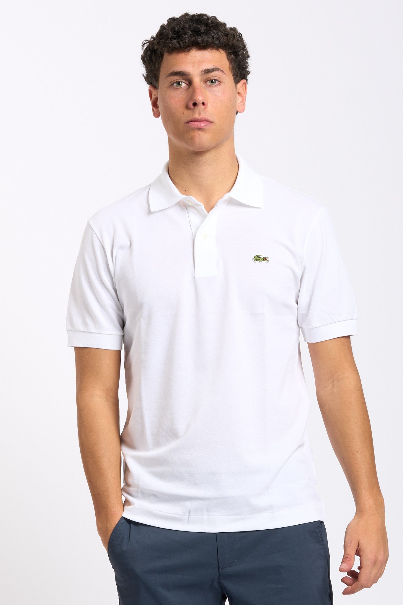 Lacoste Polo Leggera Bianco Uomo-1
