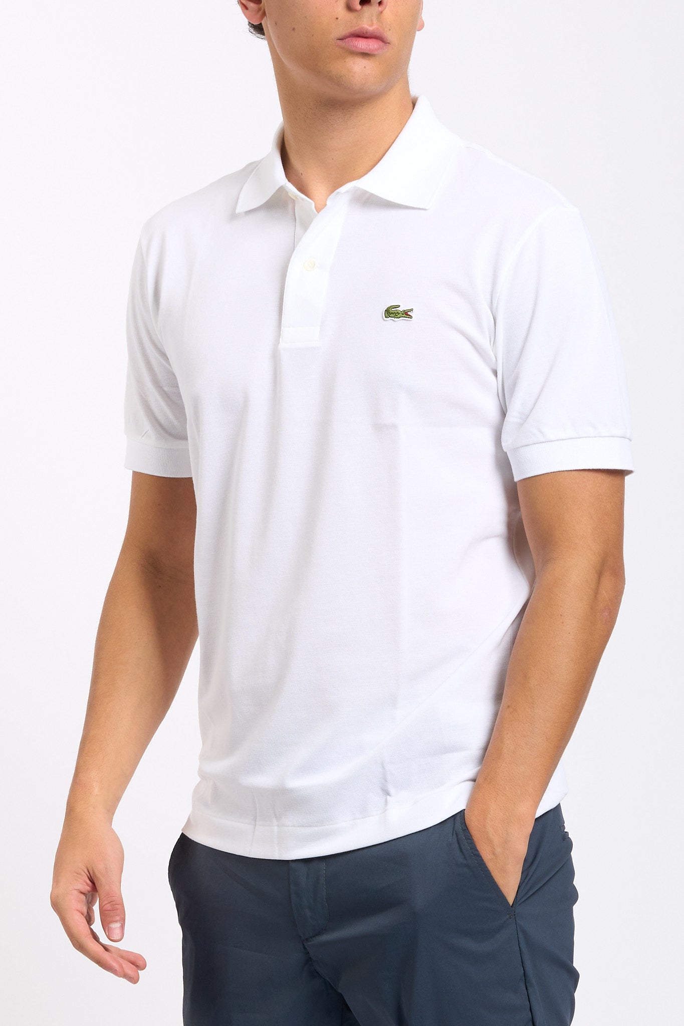 Lacoste Polo Leggera Bianco Uomo-5