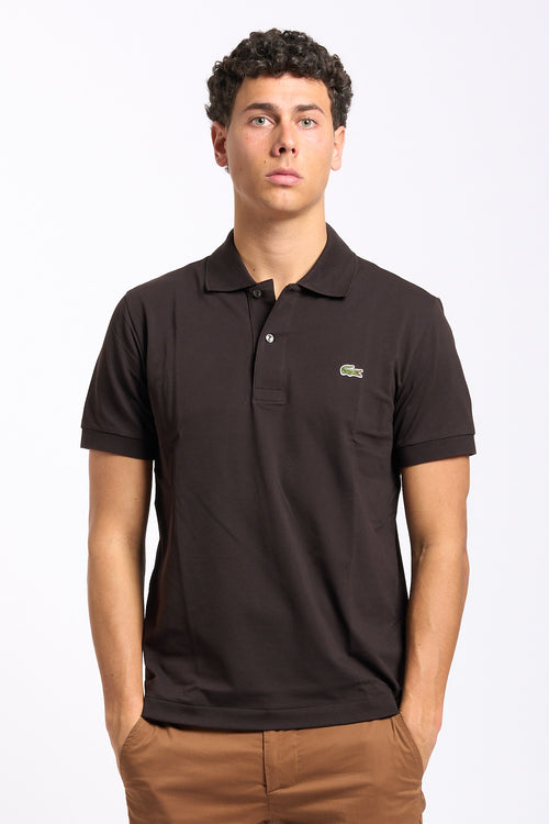 Lacoste Polo Leggera Marrone Uomo