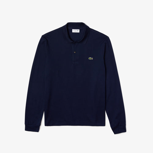 Lacoste Polo Manica Lunga Blu Navy Uomo