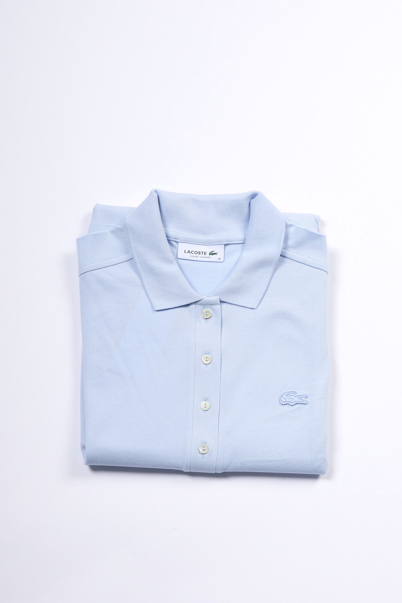 Lacoste Polo Slim Fit Azzurro Donna-1
