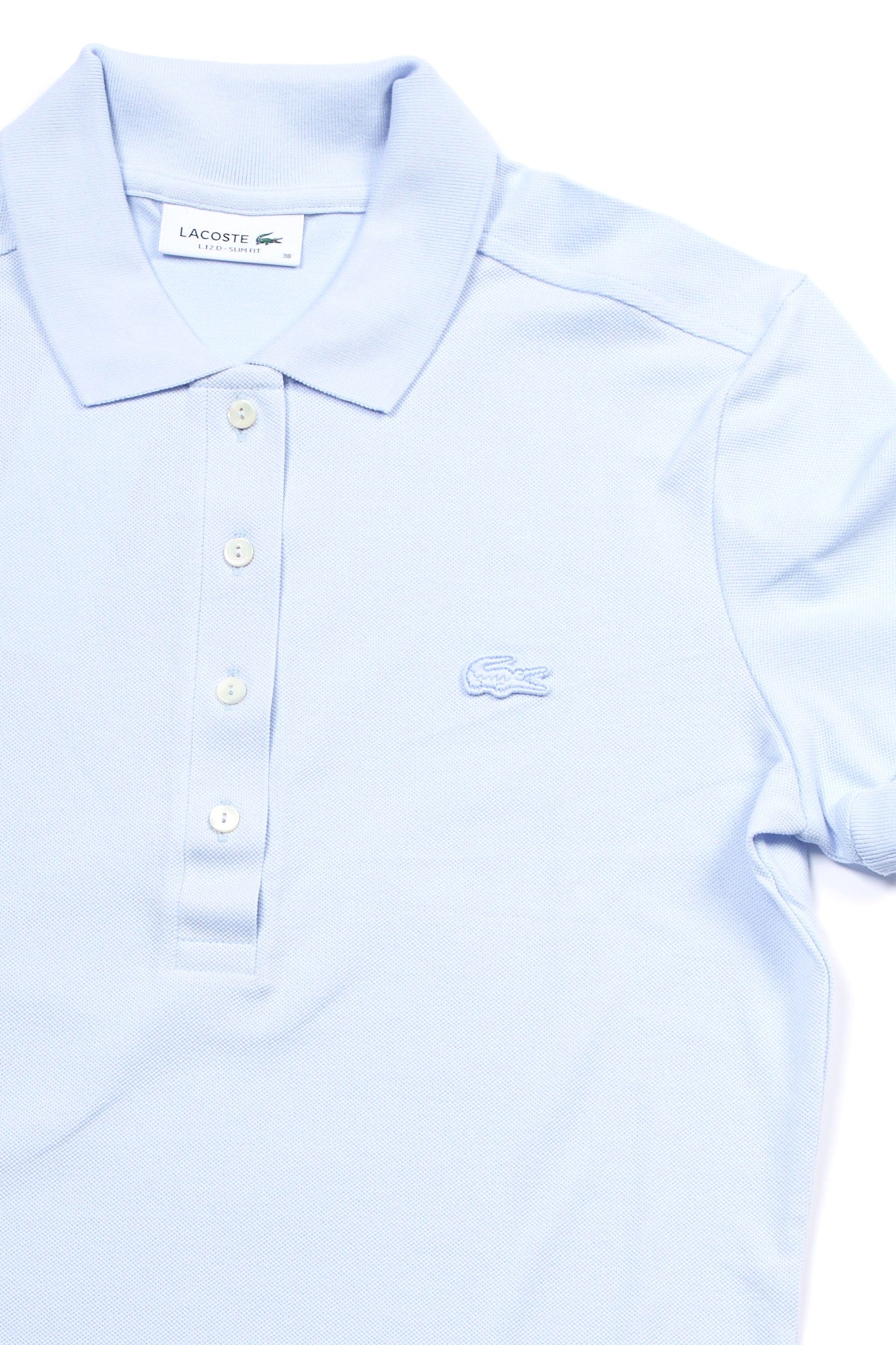 Lacoste Polo Slim Fit Azzurro Donna-2